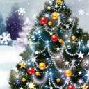 qq表情图片闪亮的圣诞树