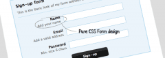 简洁纯净的CSS表单设计实例